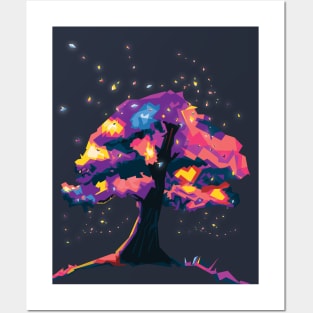 Tree Fantasy Illustration Posters and Art